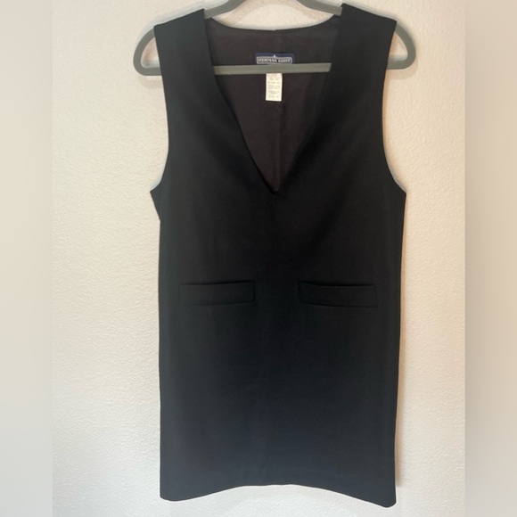 Vintage 90s minimalist wool shift dress Made in USA By Herman Geist classic - Picture 13 of 16